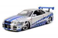Rychle a zběsile auto 2002 Nissan Skyline 1:24
